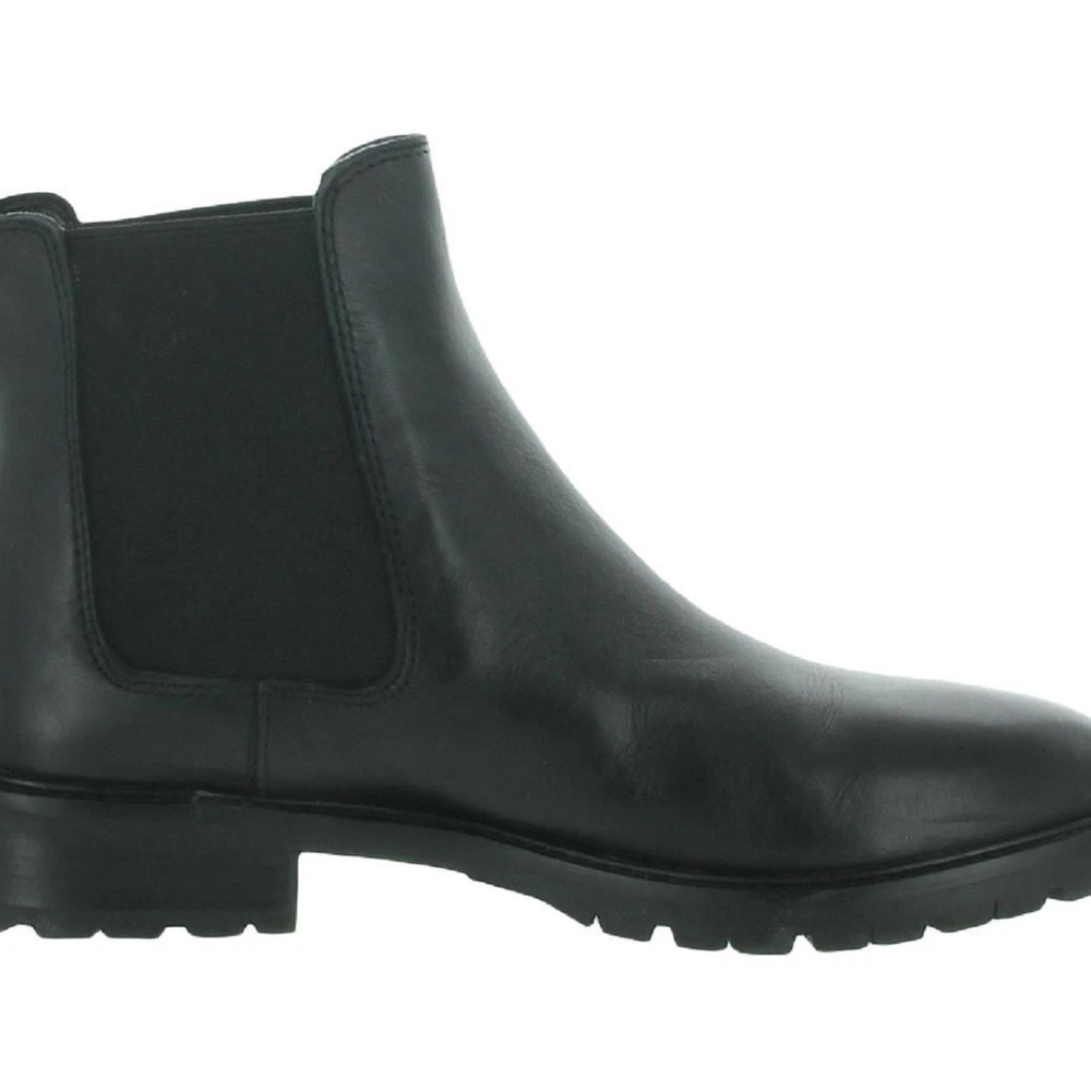 Steve Madden Womens Leopold Black Chelsea Boots Shoes 8.5